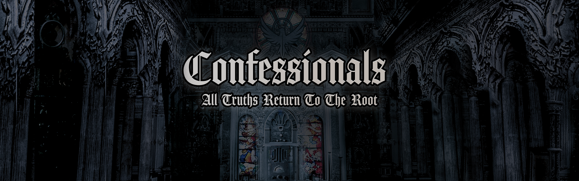 Confessionals Dark Banner